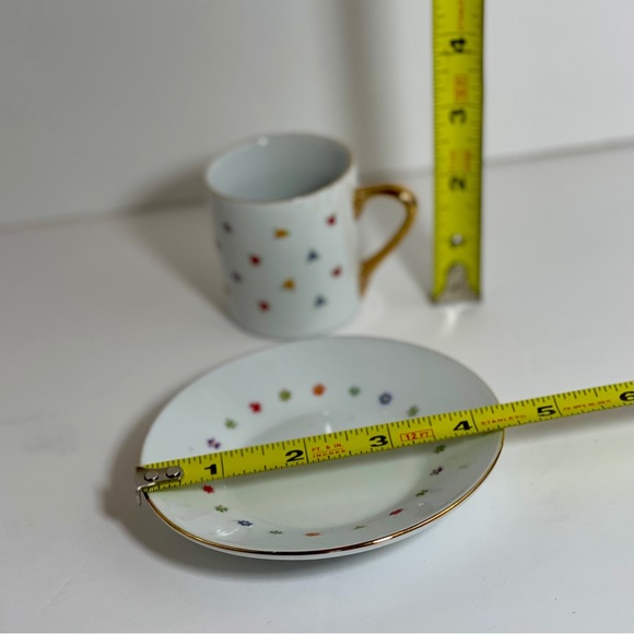 Coffee, Tea, Expresso Cup & Saucer Demitasse Set “Best Friends” 1997 Collection - Picture 6 of 6